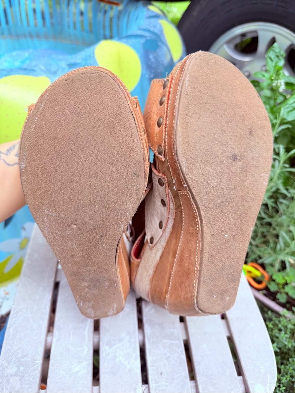 These are the Bed Stü Jacey II (or Jessie) wedge sandals. - Picture 4 of 6